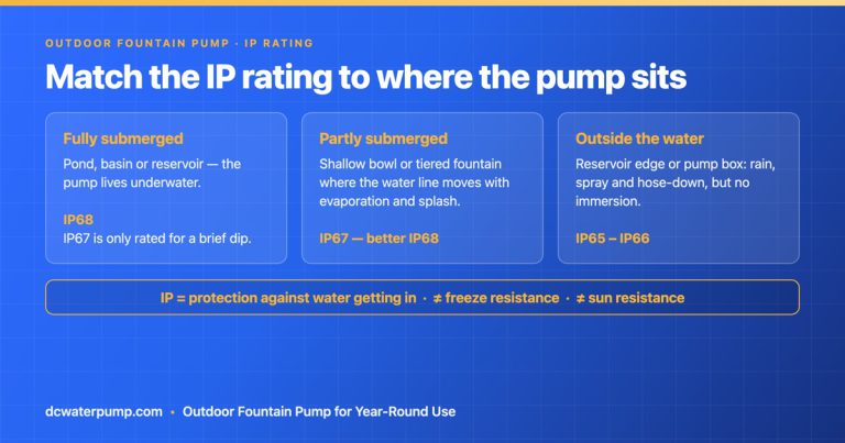 How to Choose an Outdoor Fountain Pump for Year-Round Use